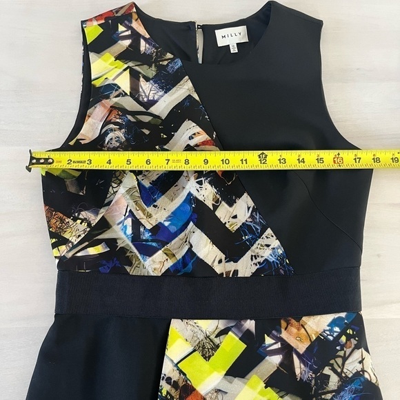 MILLY Sleeveless High Low Dress with side zipper. Size 12. - Picture 8 of 13